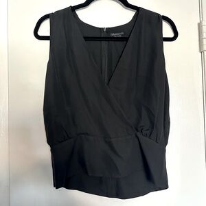 THEORY Black Silk Tank Blouse - Size Small